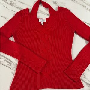Sofia by Sofia Vergara Vibrant Red Knit Top